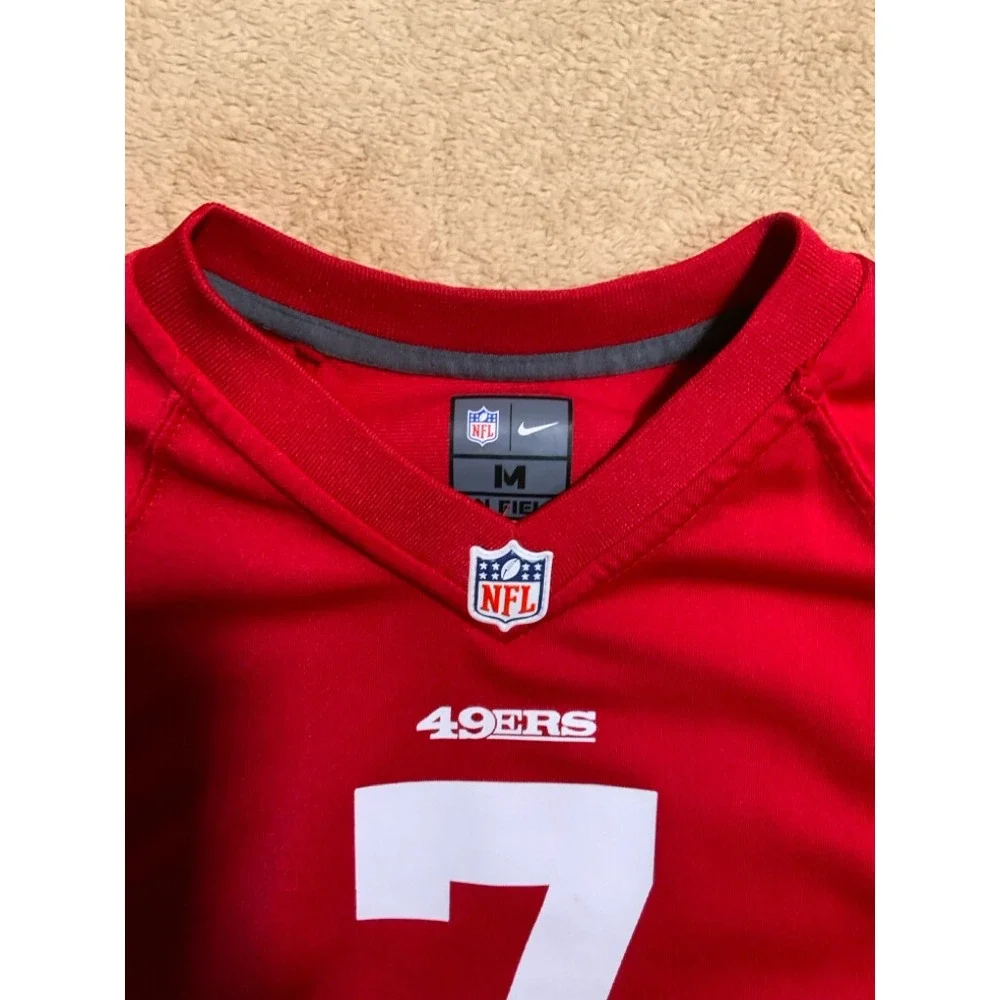Nike‎ NFL Youth Med San Francisco 49ers Colin Kaepernick #7 Red Football Jersey